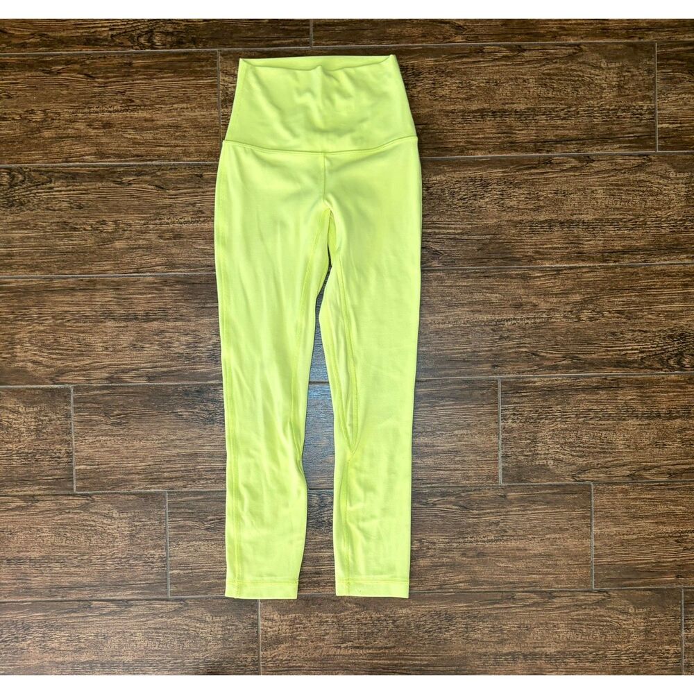Lululemon Neon Yellow High-Waisted Leggings - ~0